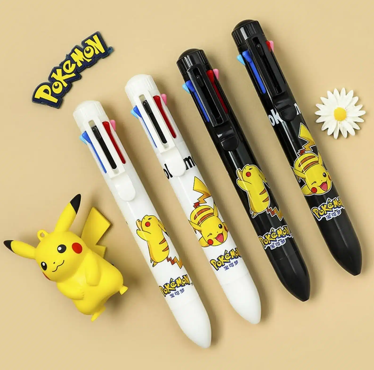 Pen 8 Colors Pikachu Pokemon