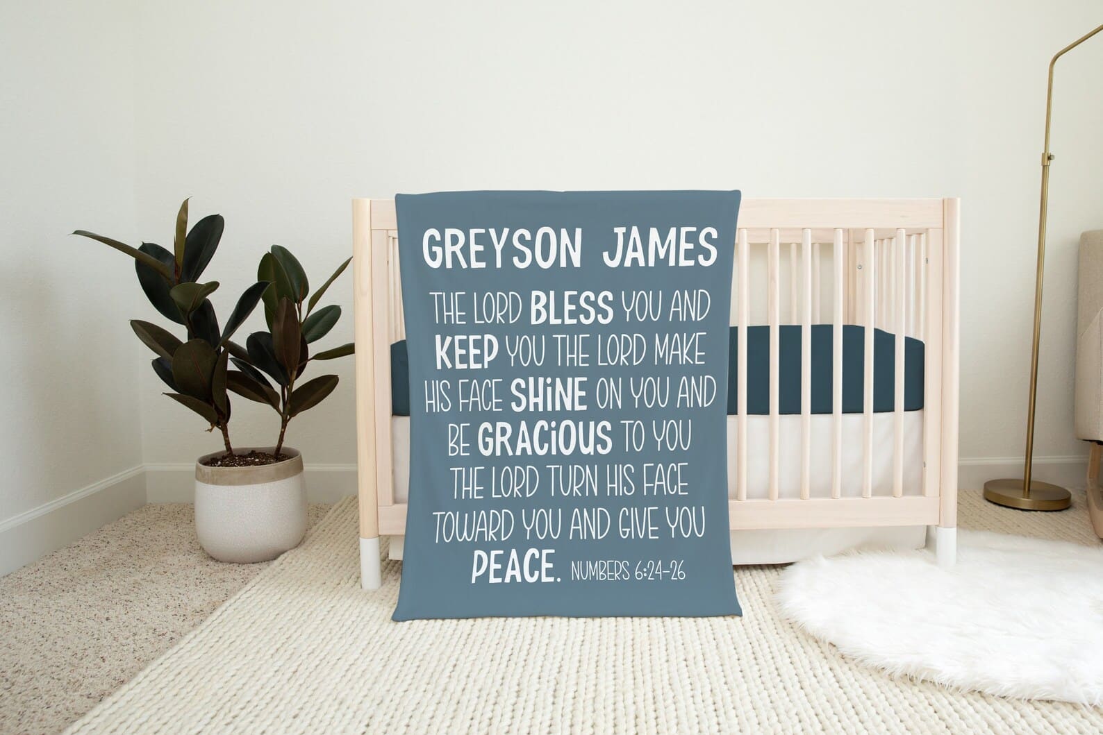 Baptism Gift Boy Blanket