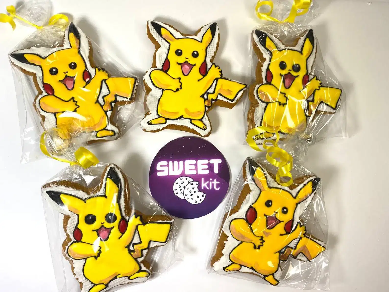 5 Pcs Pikachu Cookies Set