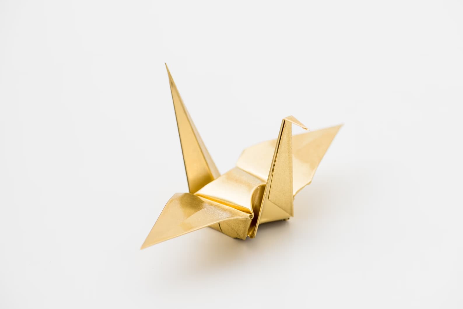 Origami Crane Japan Handmade Metal Craft