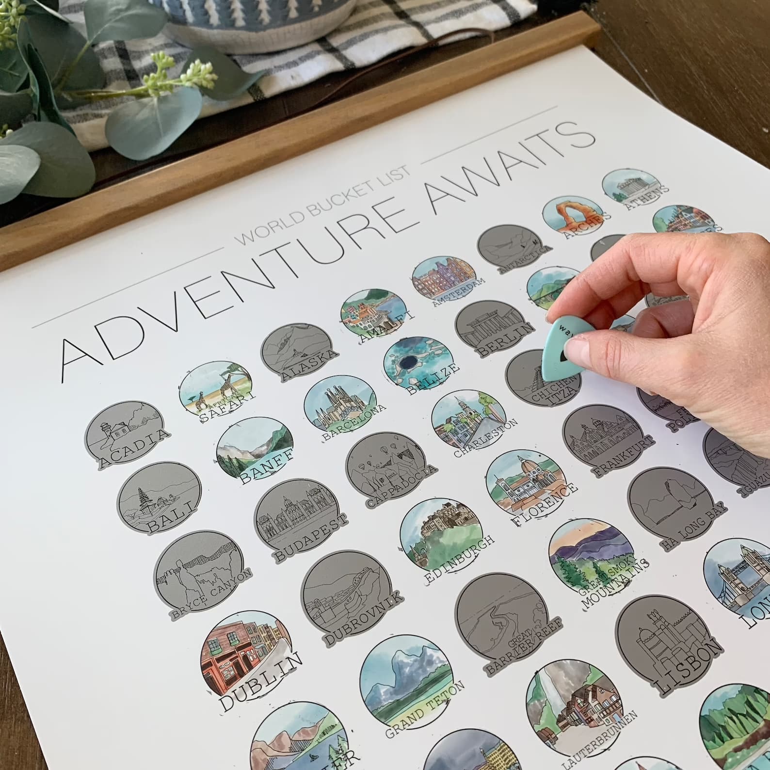 Scratch Off Print Adventure Awaits