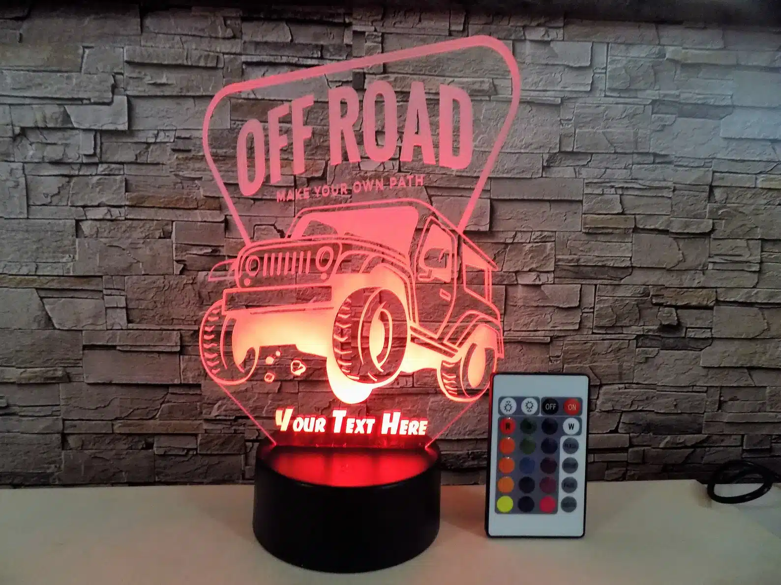 Jeep Personalized Night Lamp