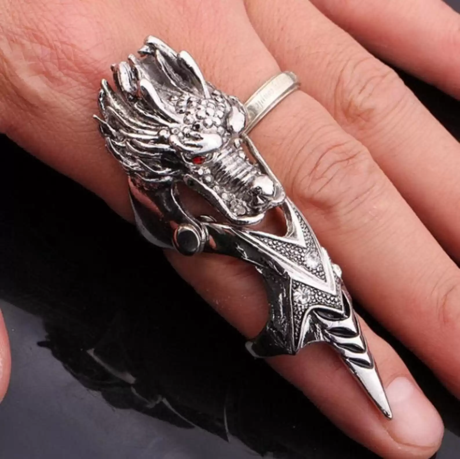 Dragon Joint Cone Ring