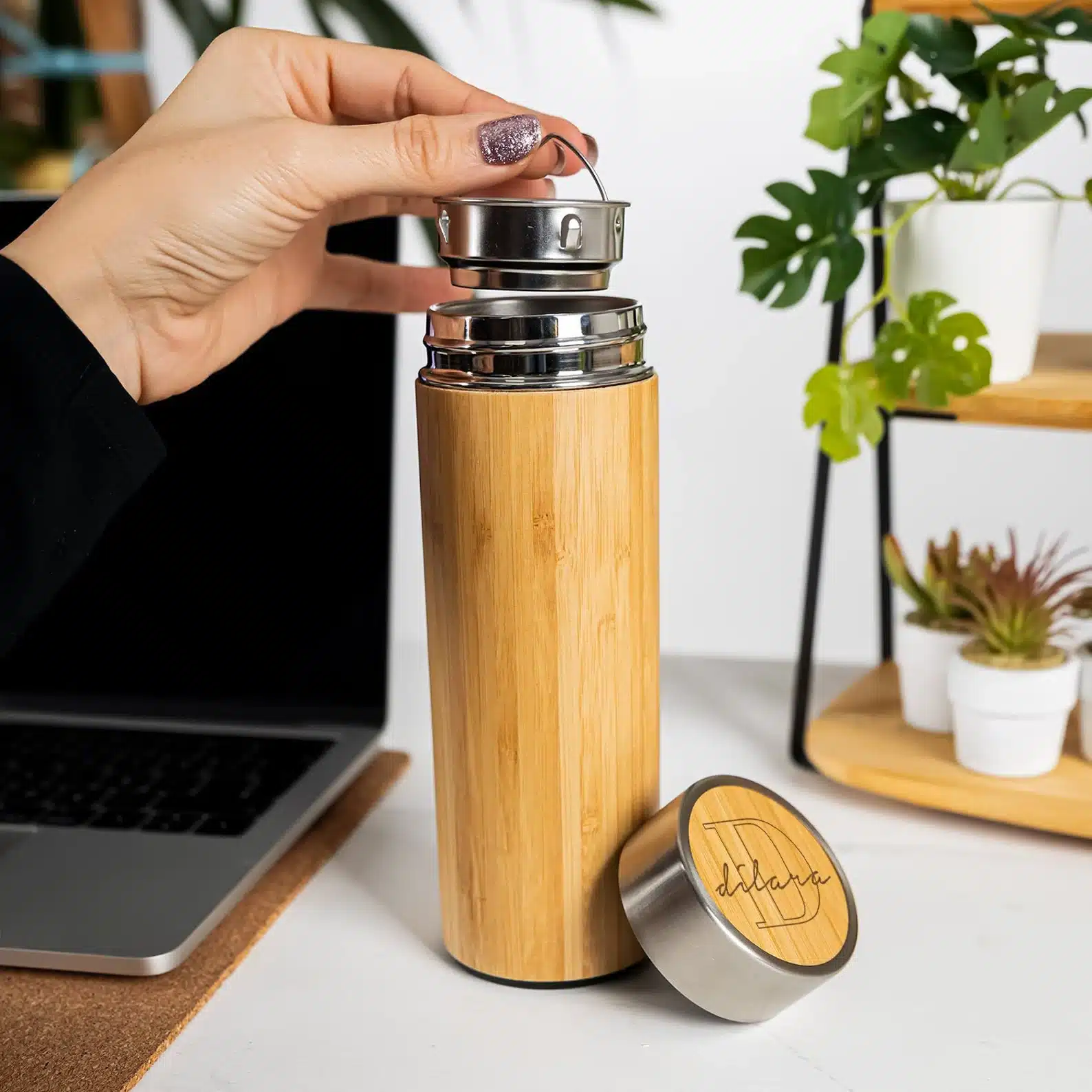 Eco Friendly Bamboo Stainless Steel Tumbler