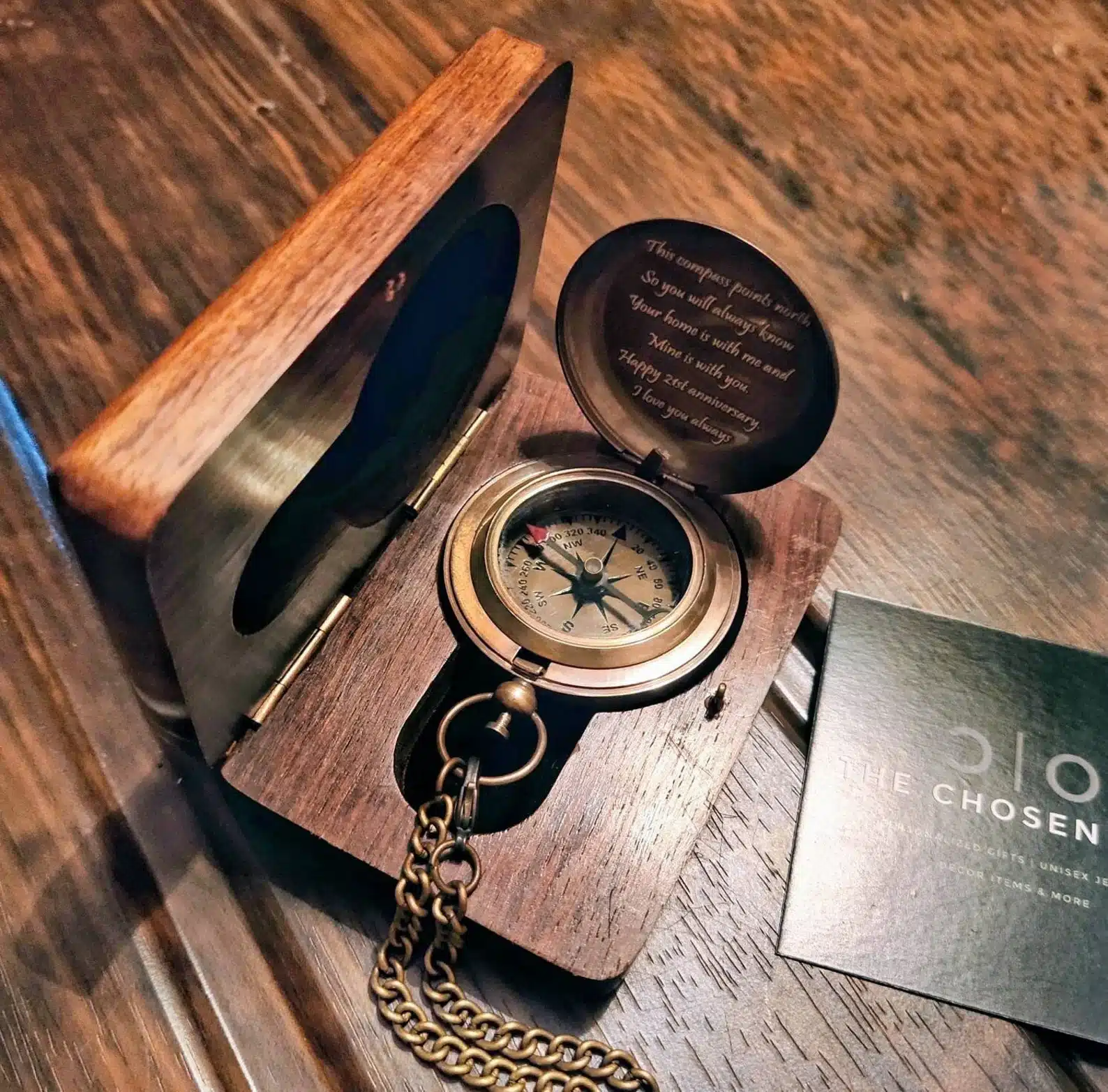 Personalized Custom Engraved Compass