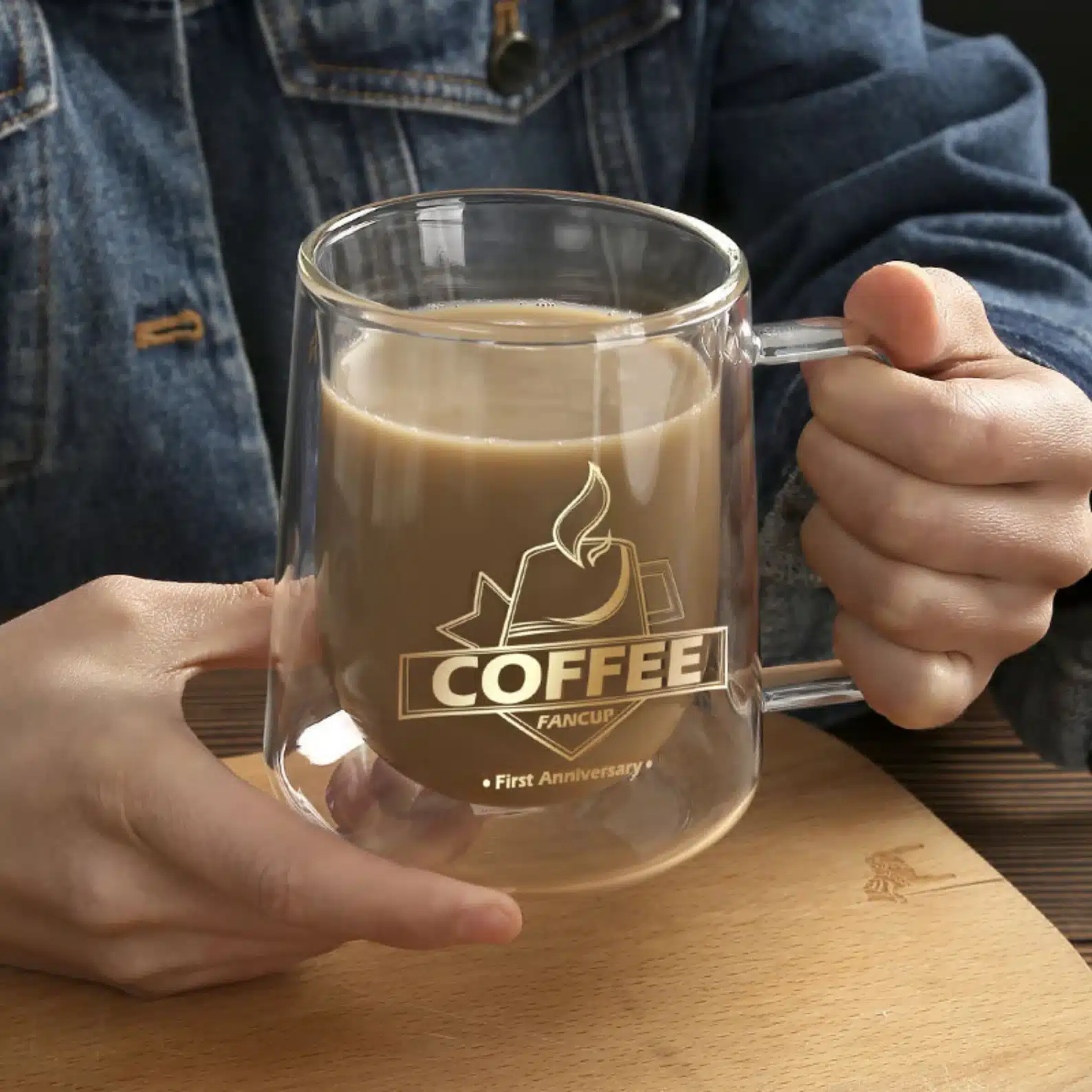 Transparent Double Insulated Coffee Mug