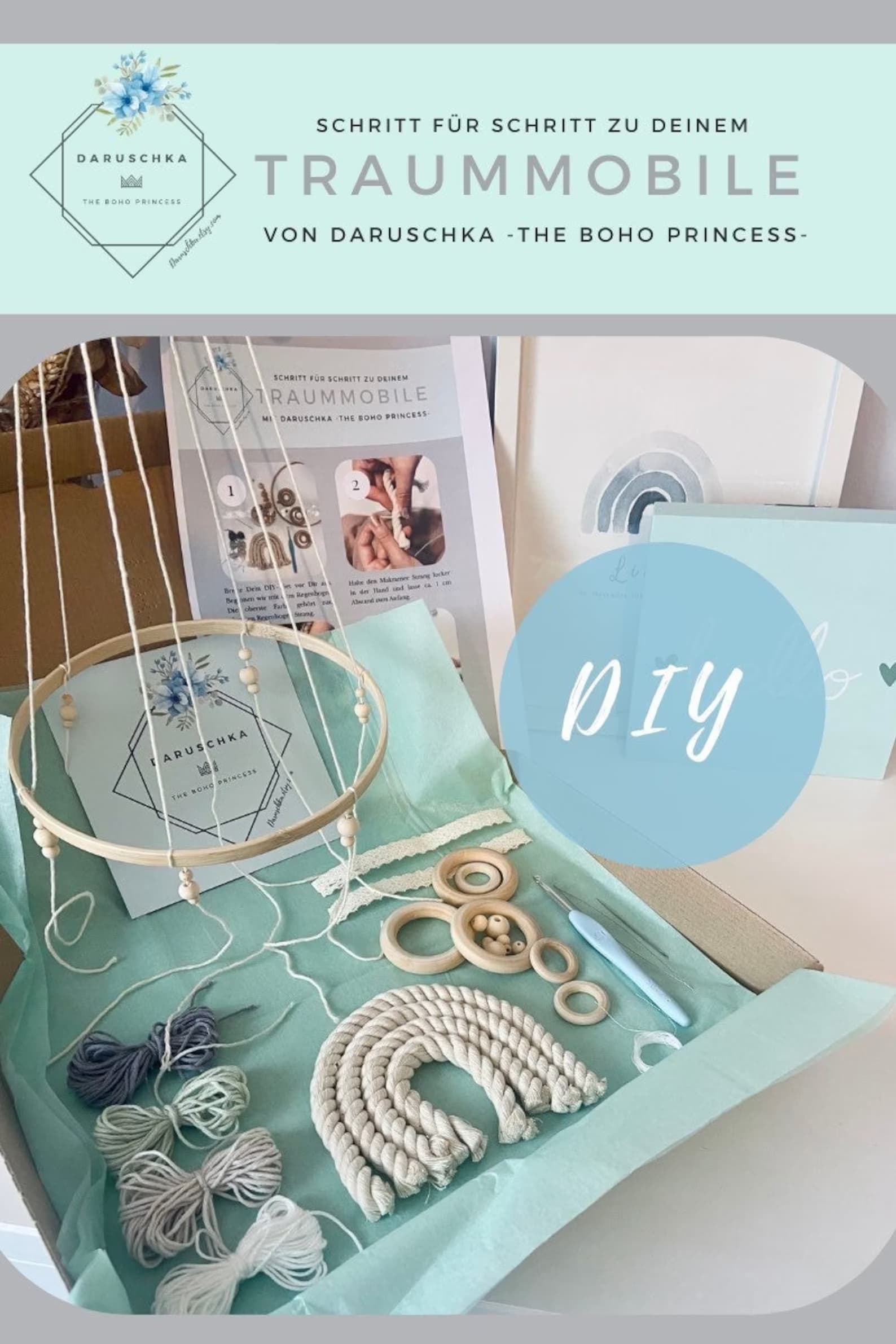 Baby Rainbow Mobile DIY Set