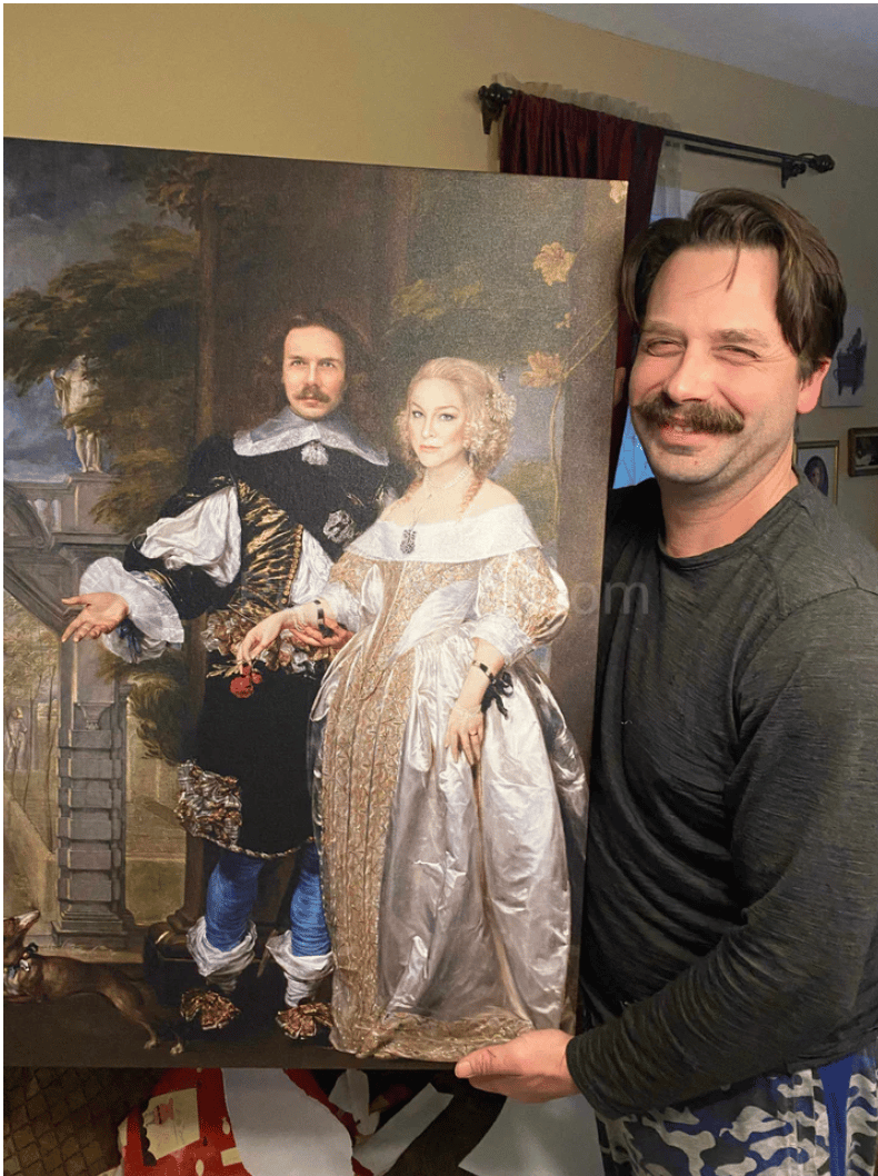 Portrait of a Married Couple in the Park