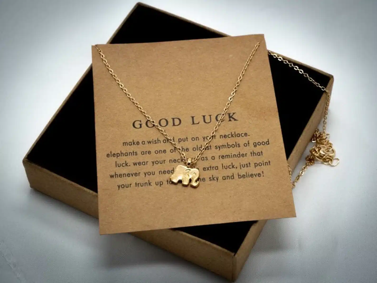 Elephant Necklace Good Luck