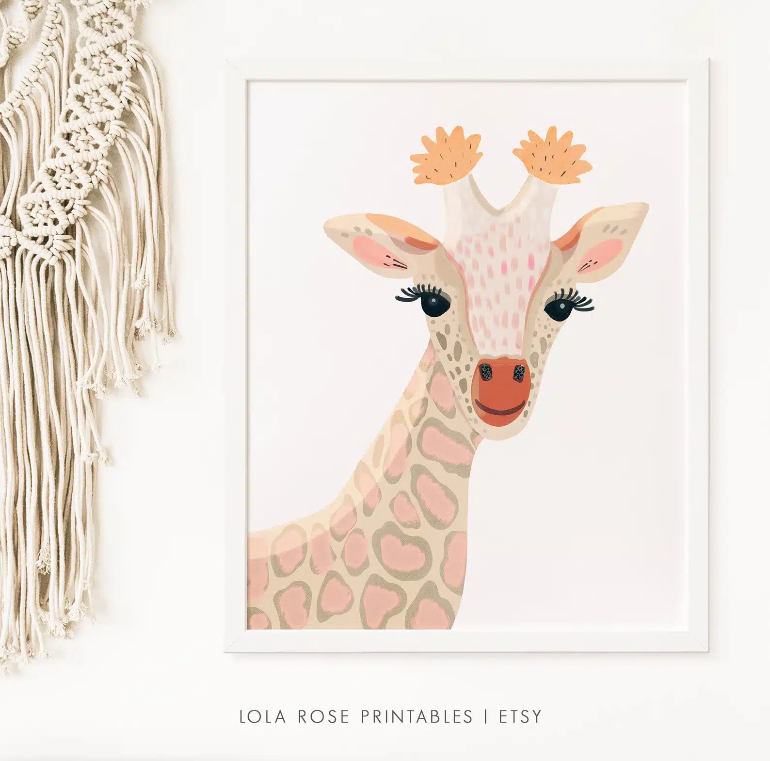 Giraffe Nursery Print