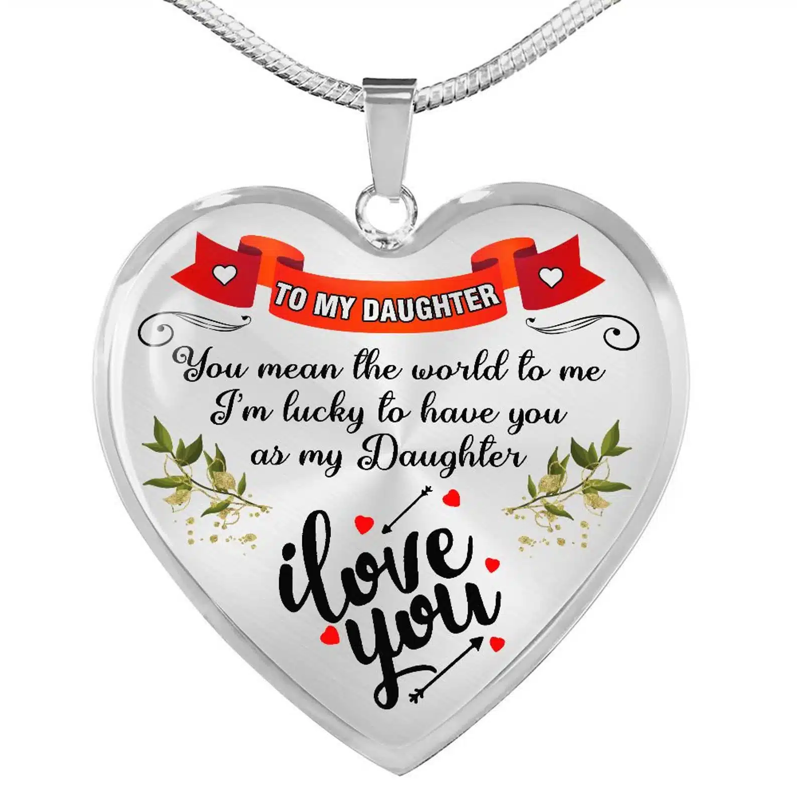 To My Daughter Necklace Gift for Daughter
