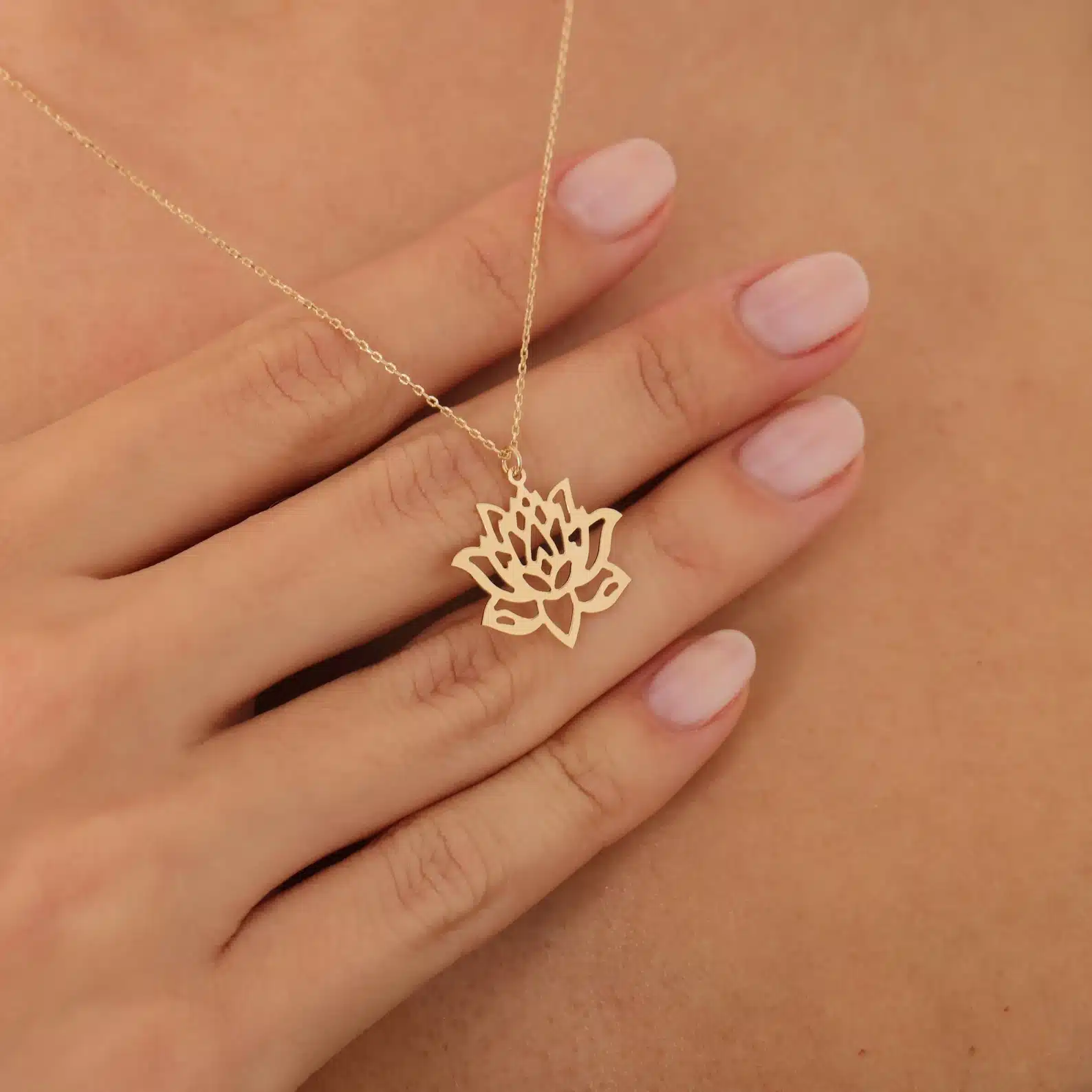 Lotus Necklace Good Luck