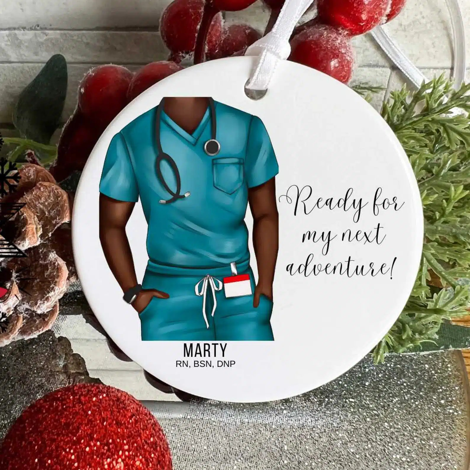 Nurse Life Christmas Ornament