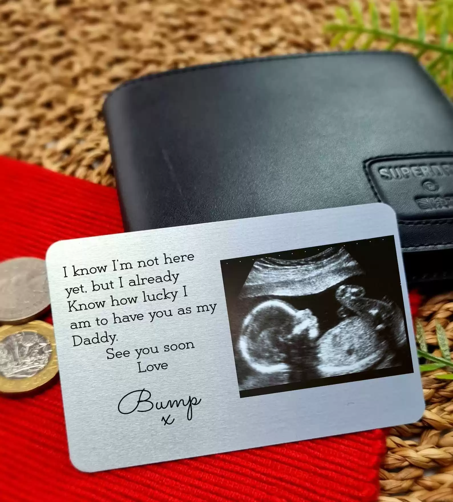 Baby Scan Love Bump Card