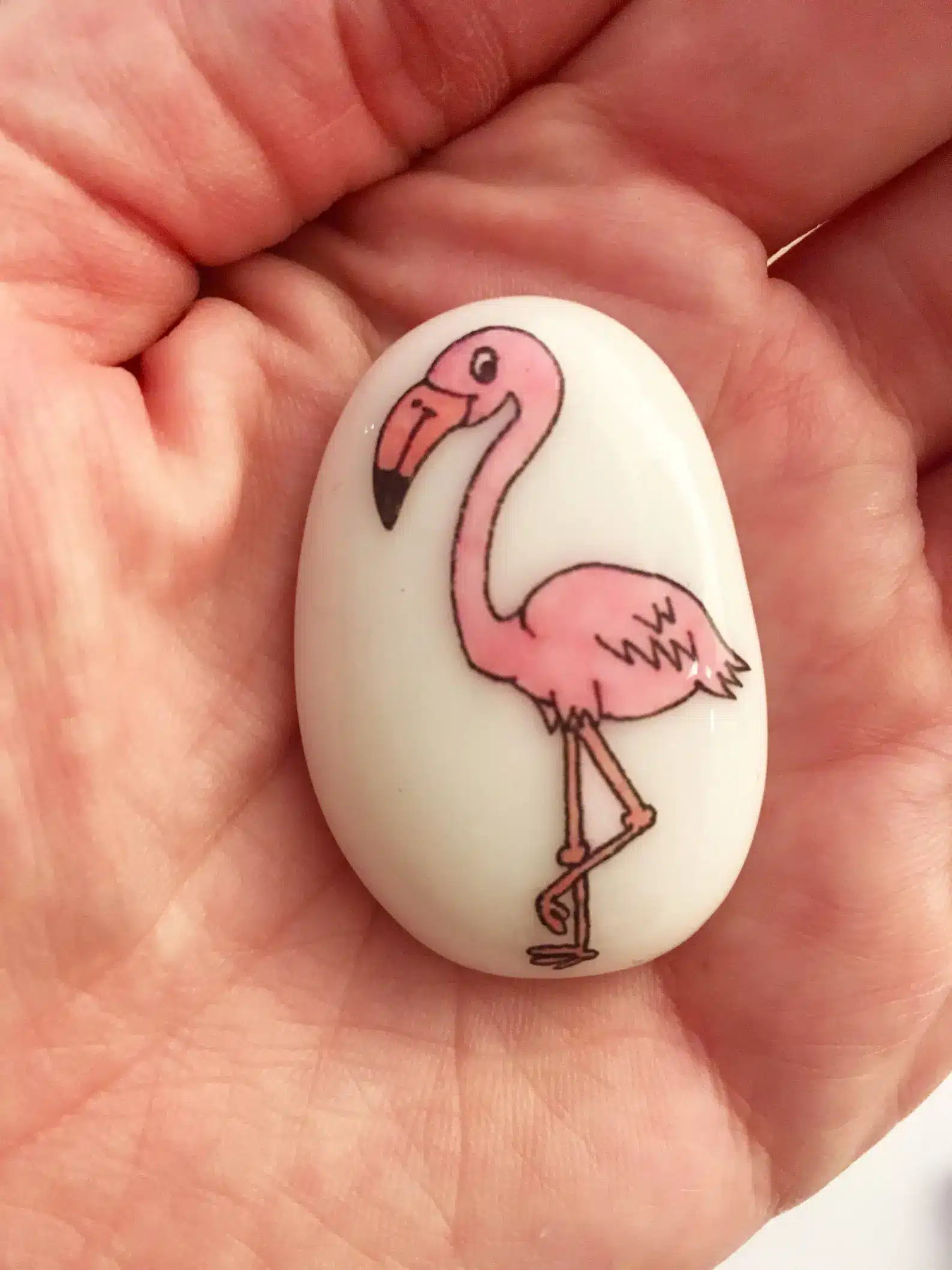 Flamingo Good Luck Keepsake Stone Gift