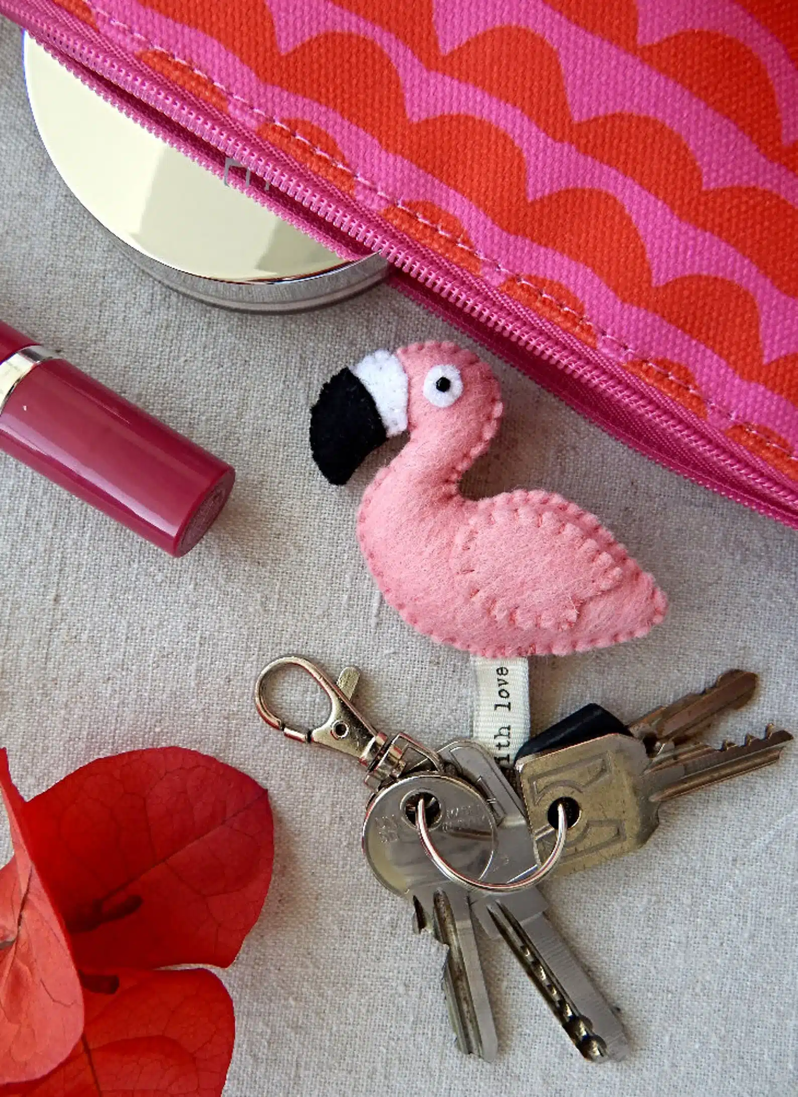 Flamingo Keychain