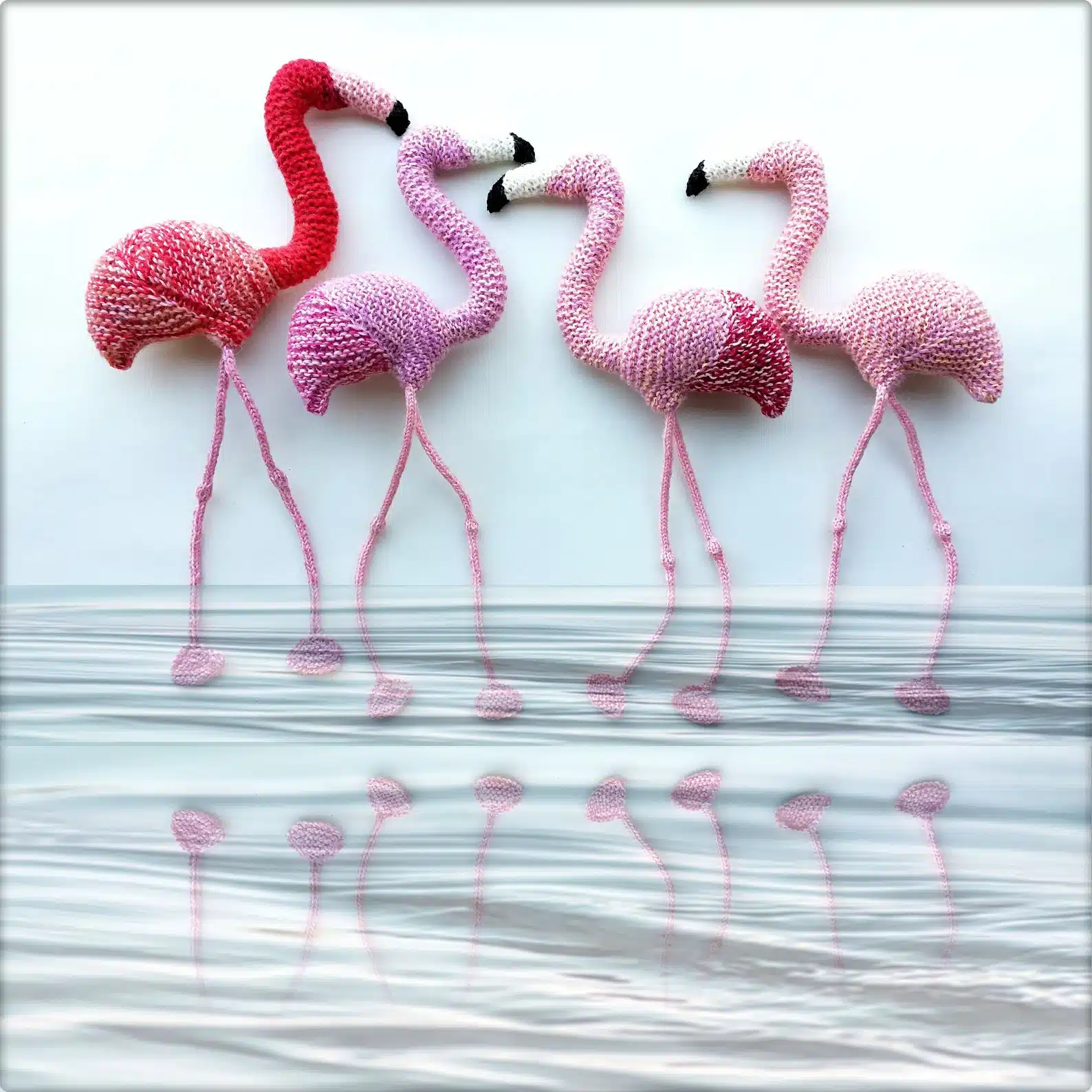 Flamingo Gifts Knitted Flamingo Toy