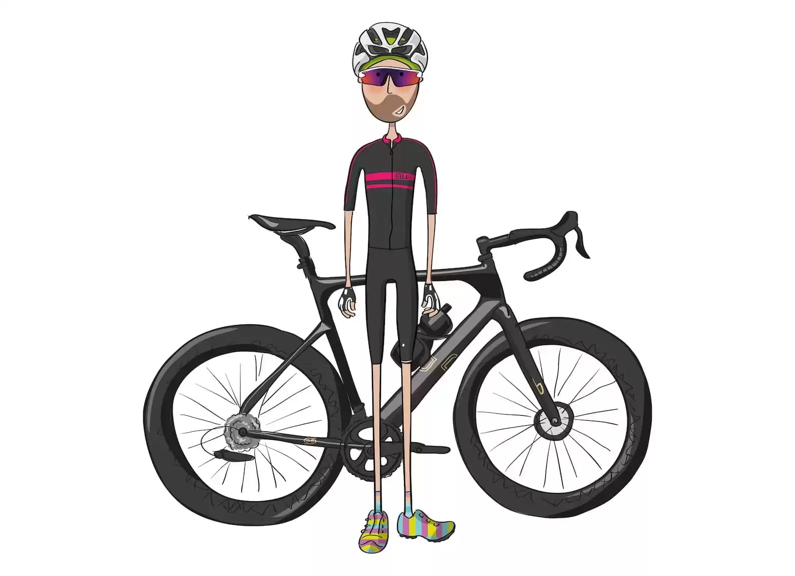 Custom Cyclist Portrait