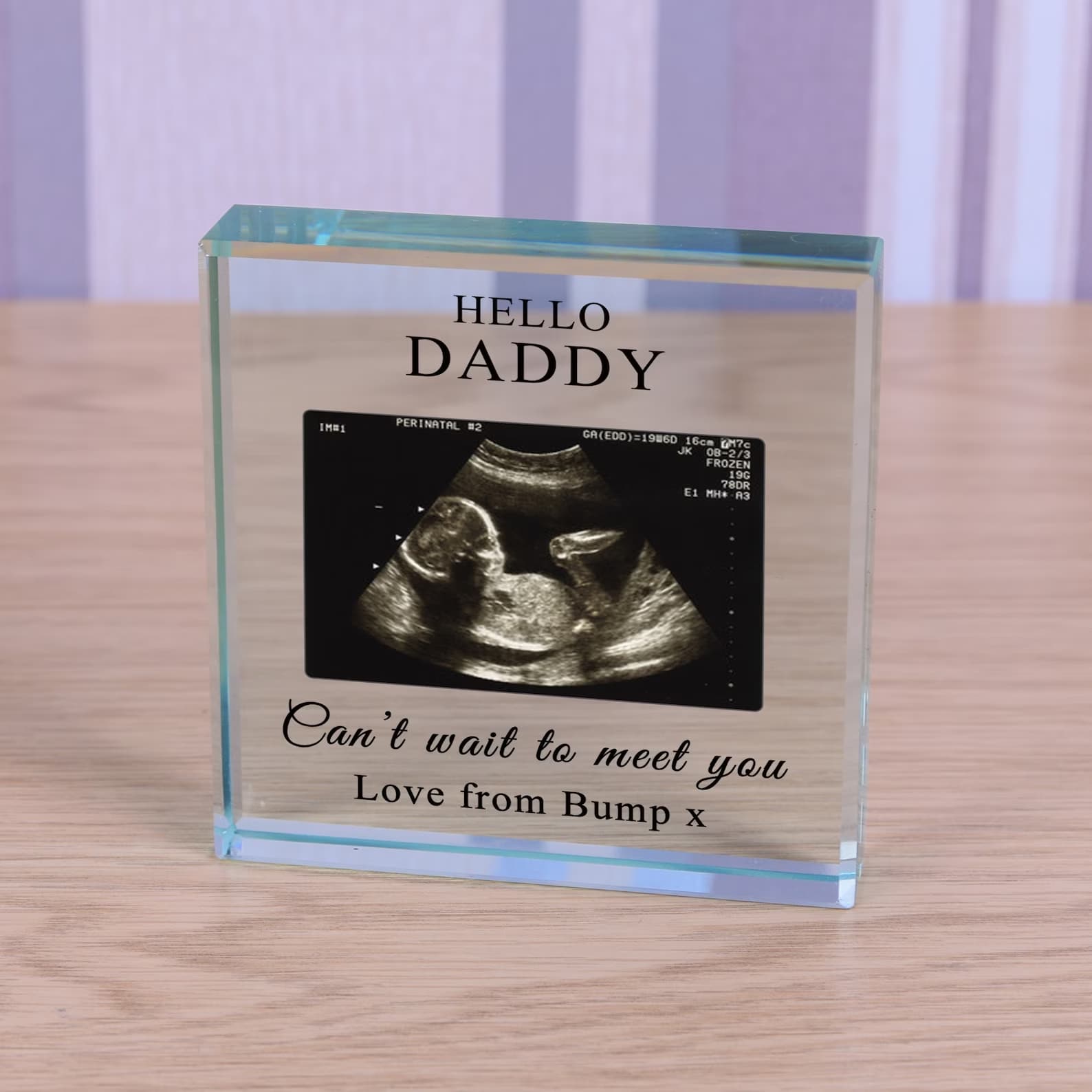 Photo Engraved Glass Block