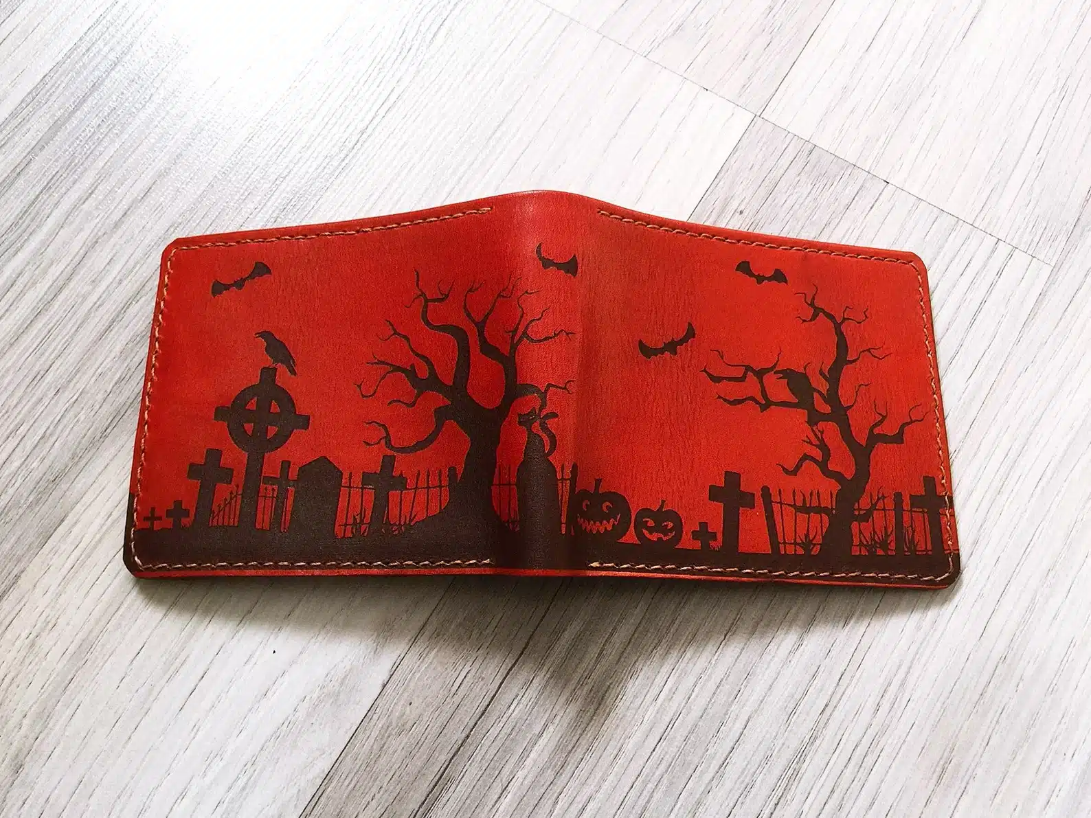 Halloween Mens Gifts Leather Wallet