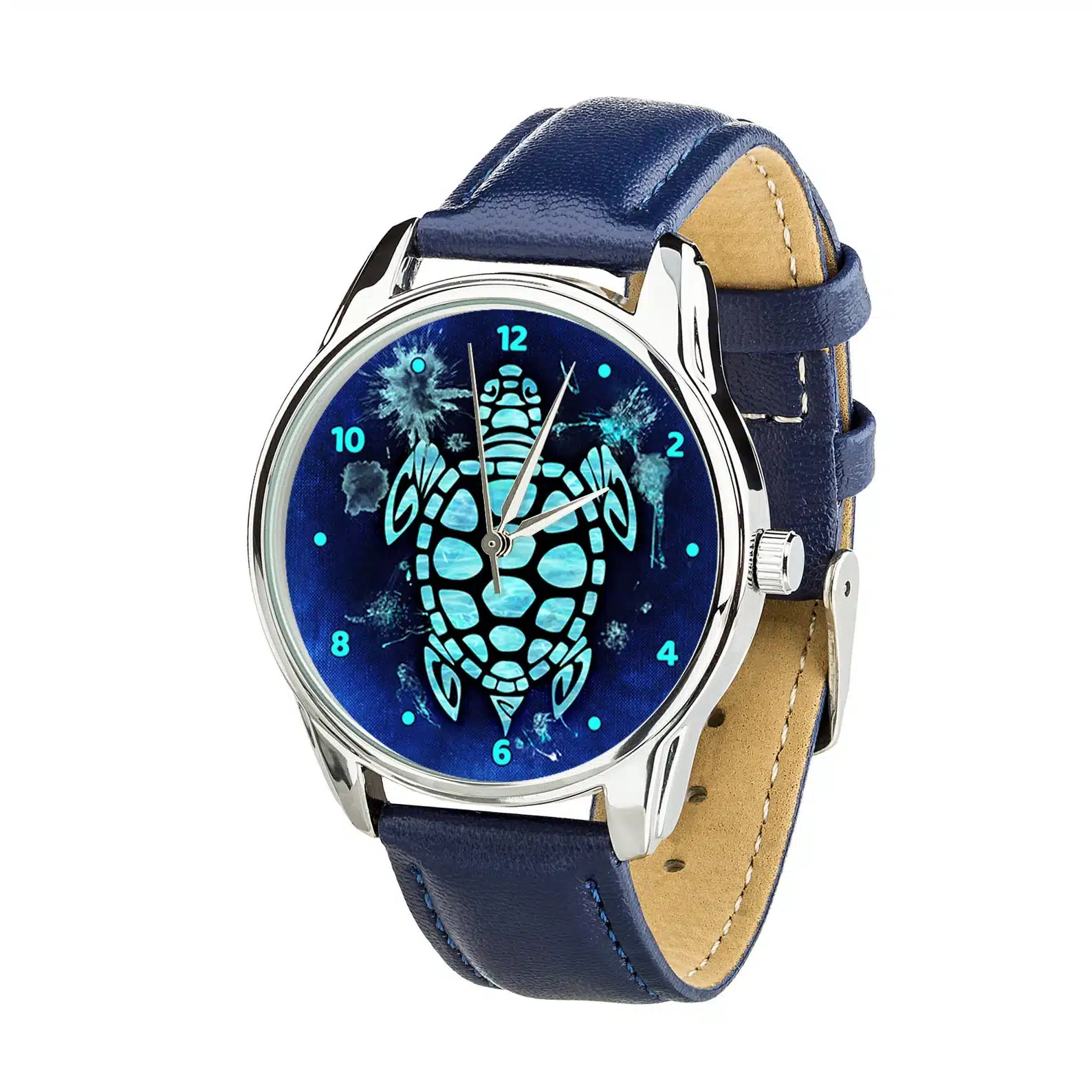 Blue Sea Turtle Watch Unique Design