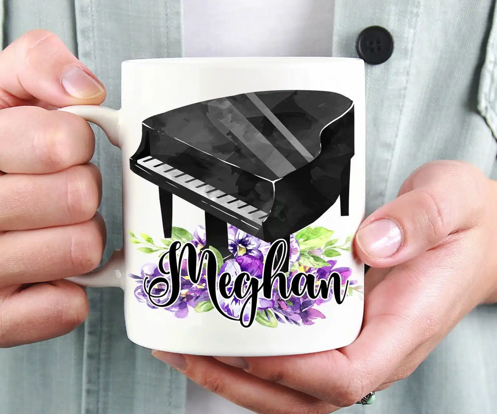 Personalized Piano Mug