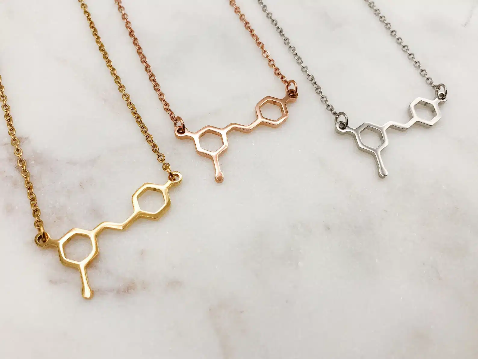 Necklace Chemistry Gift Molecule