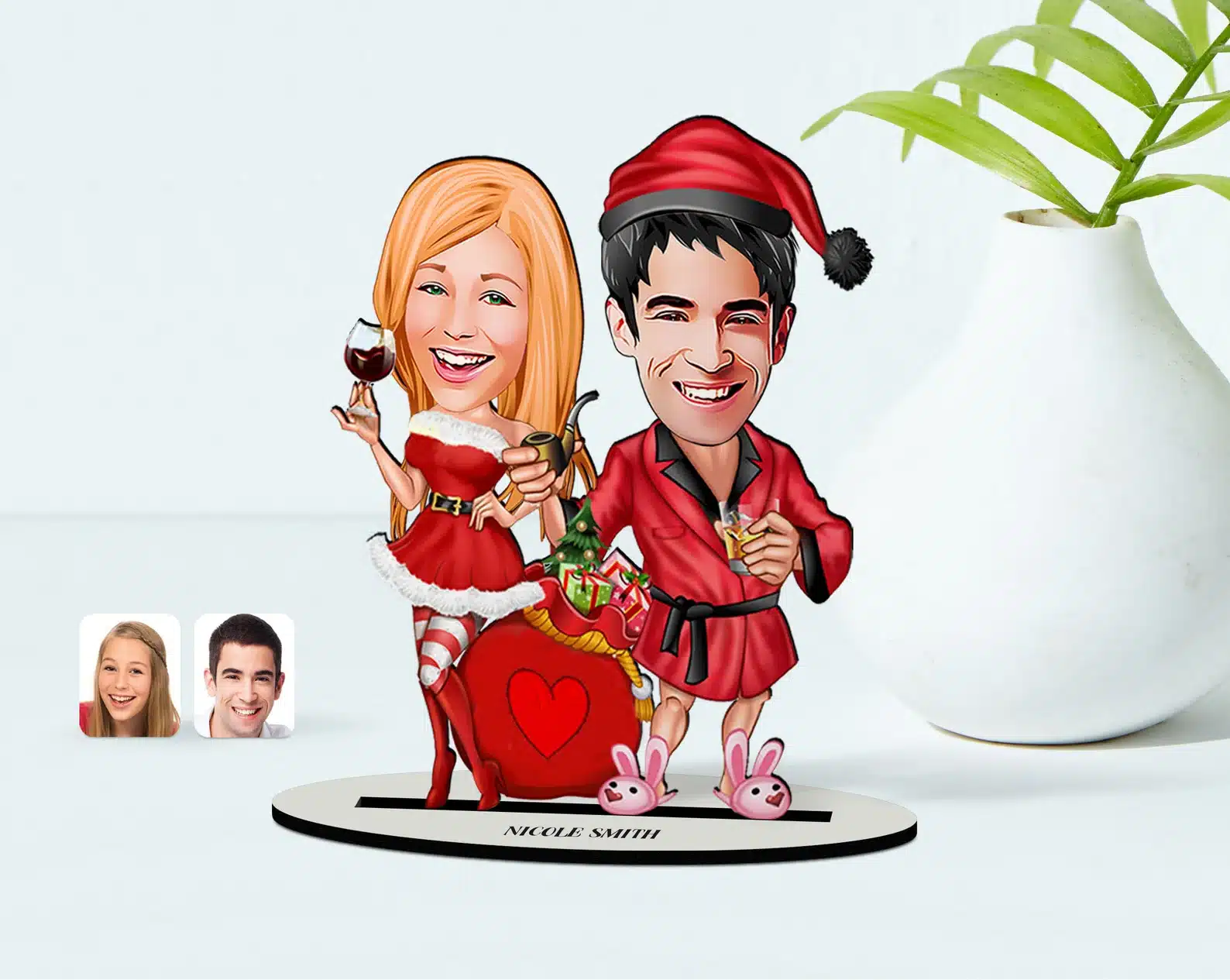Personalized Christmas Caricature