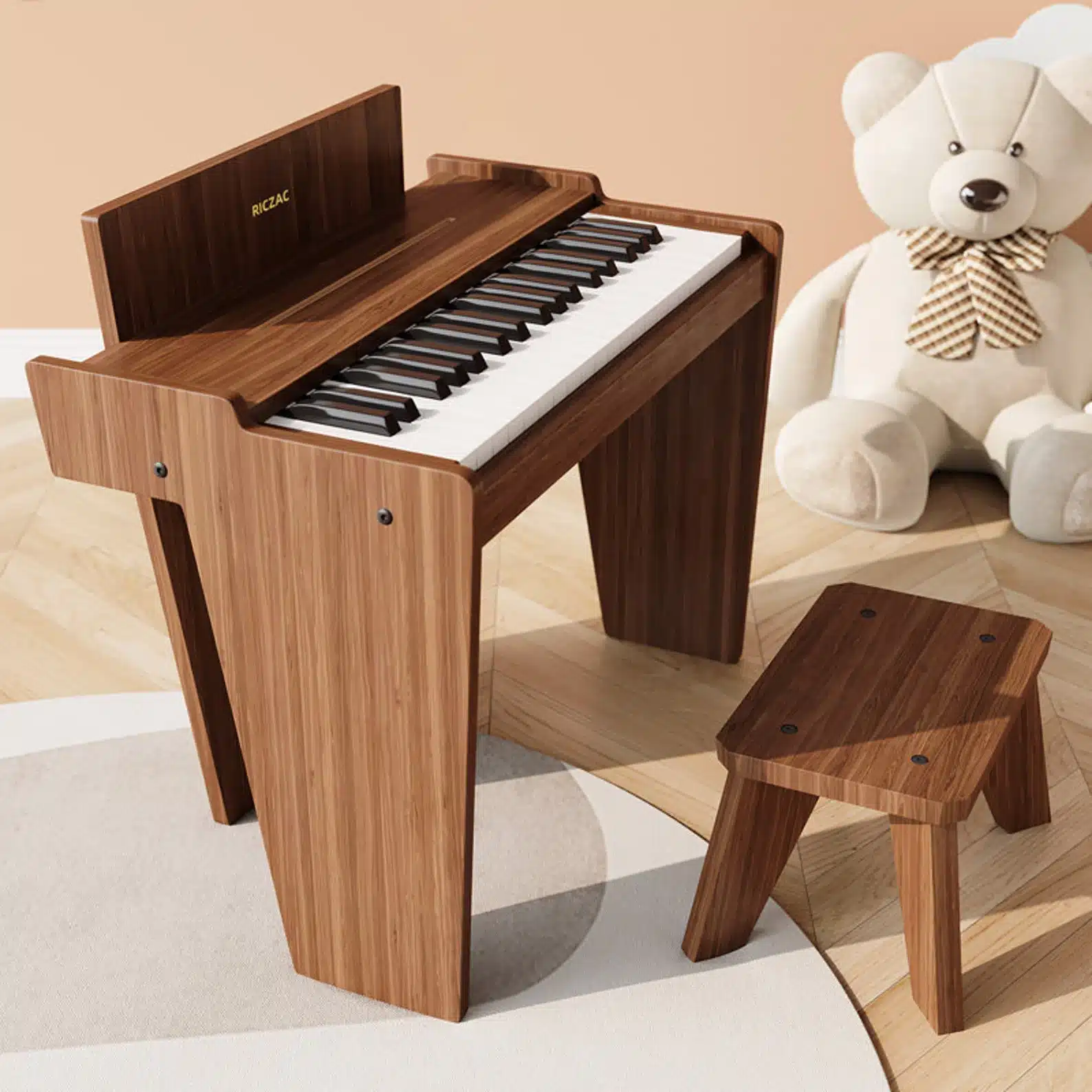 Wooden Piano Toysboys Girls Beginner Toys