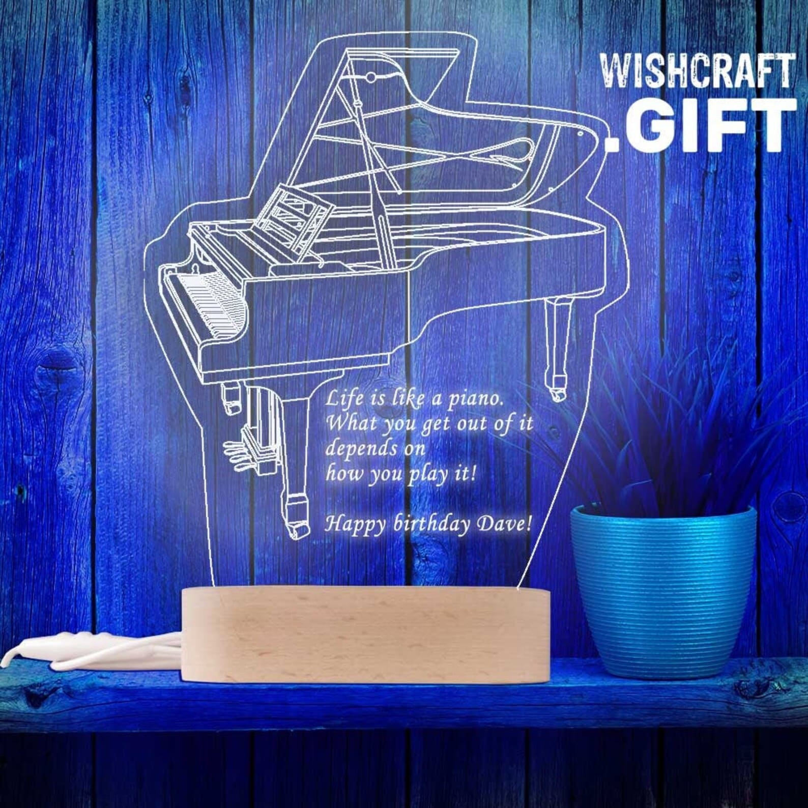 Piano Lamp Pianist Gift