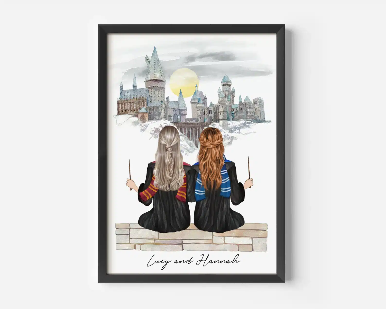 Wizard Themed Print Best Friends Gift