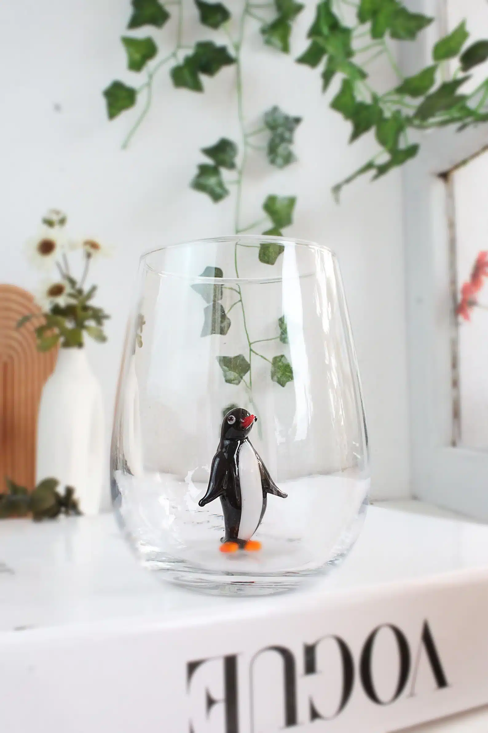 Cute Penguin Glass