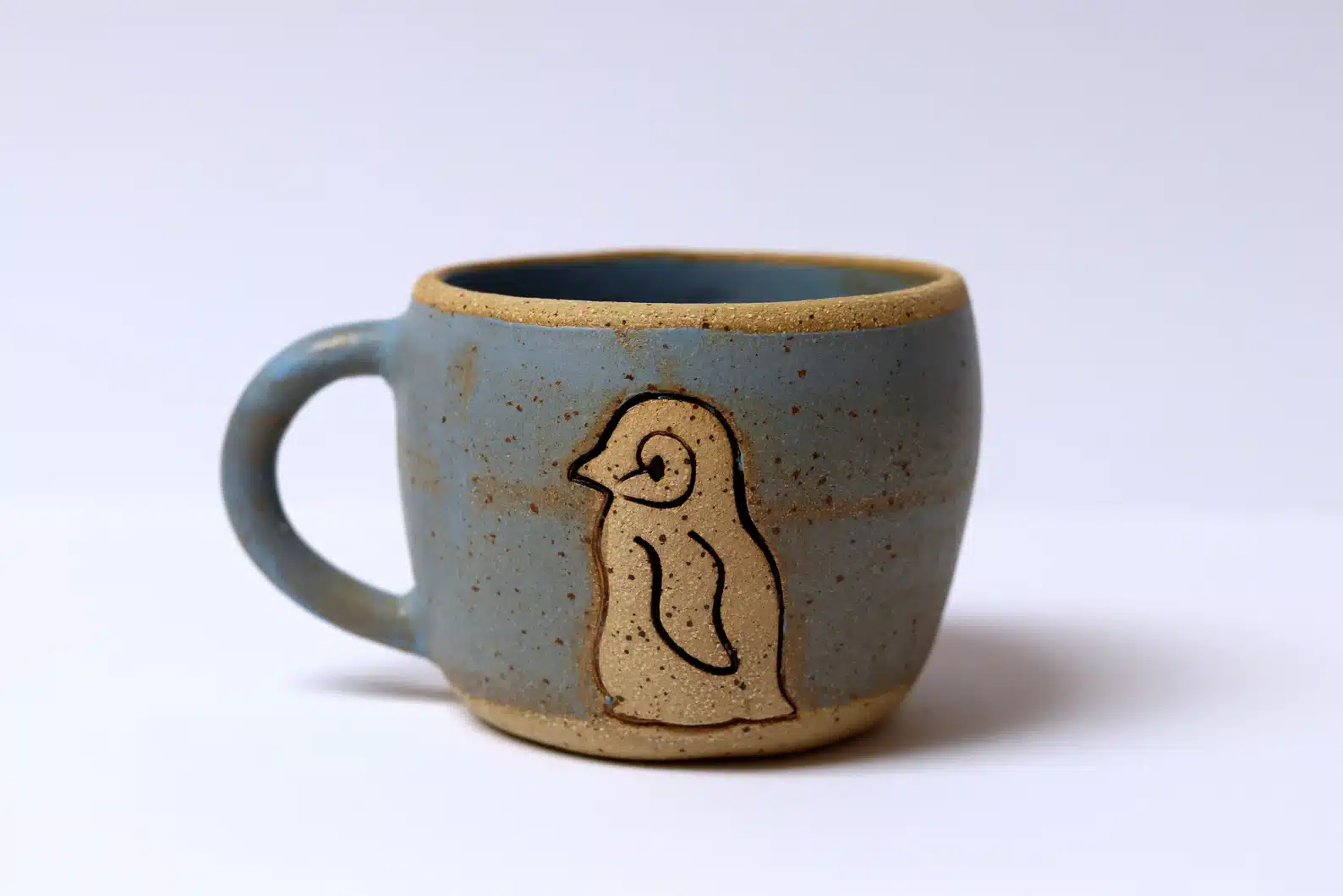 Pottery Coffee Mug Penguin