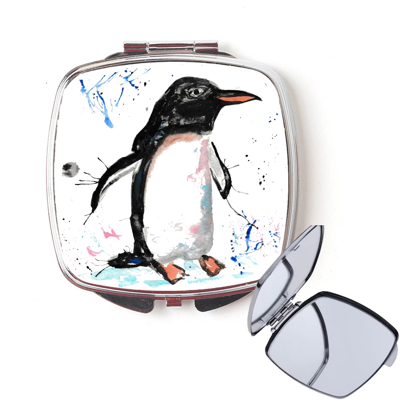 Penguin Compact Mirror Handbag