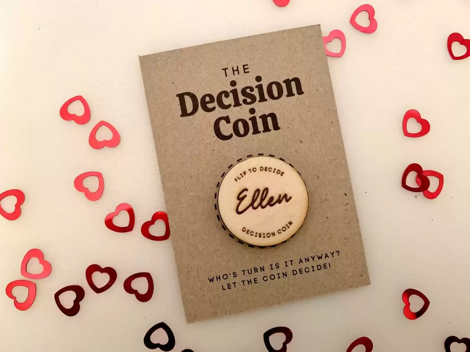 Wooden Decision Coin