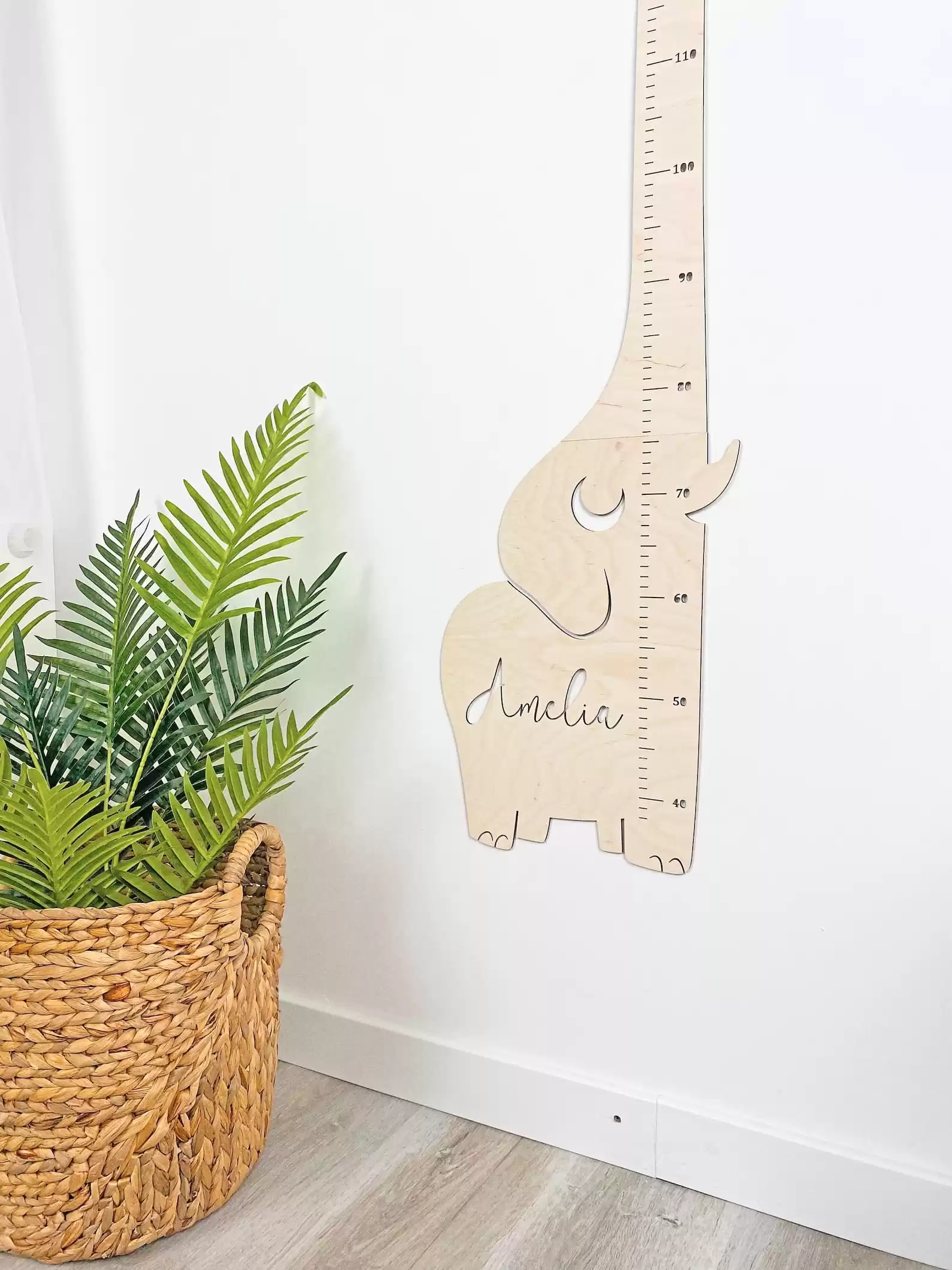 Elephant Personalized Height Ruler