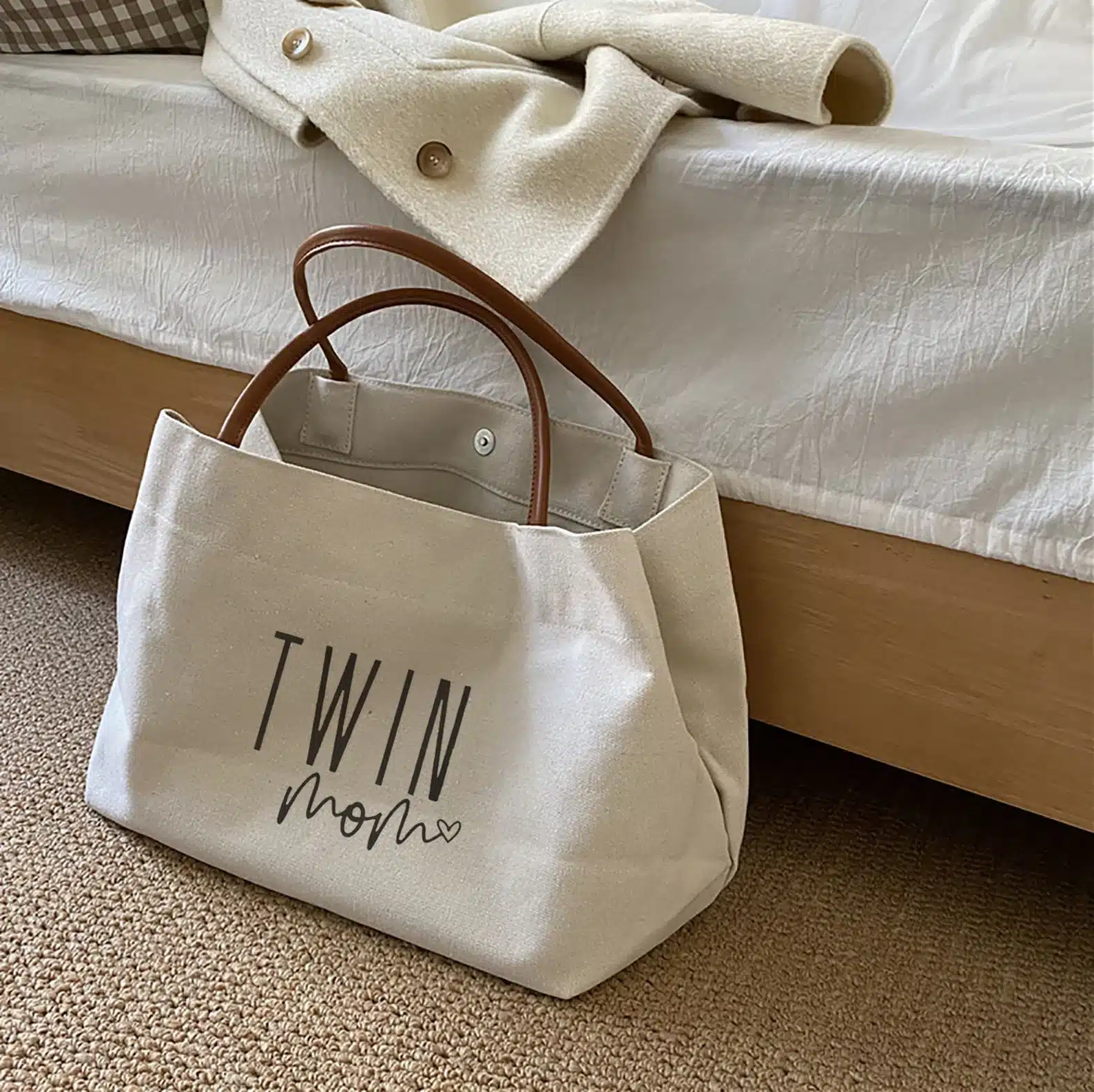 Twin Mom Tote Bag
