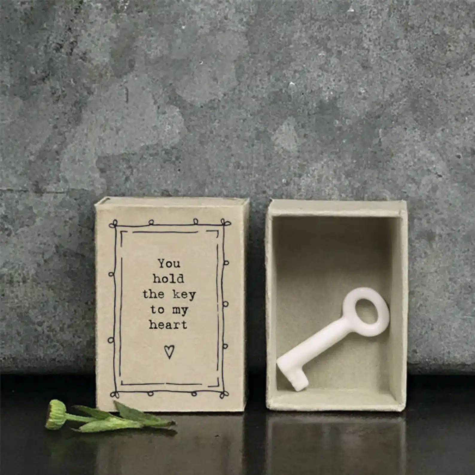 Porcelain Key Matchbox Gift