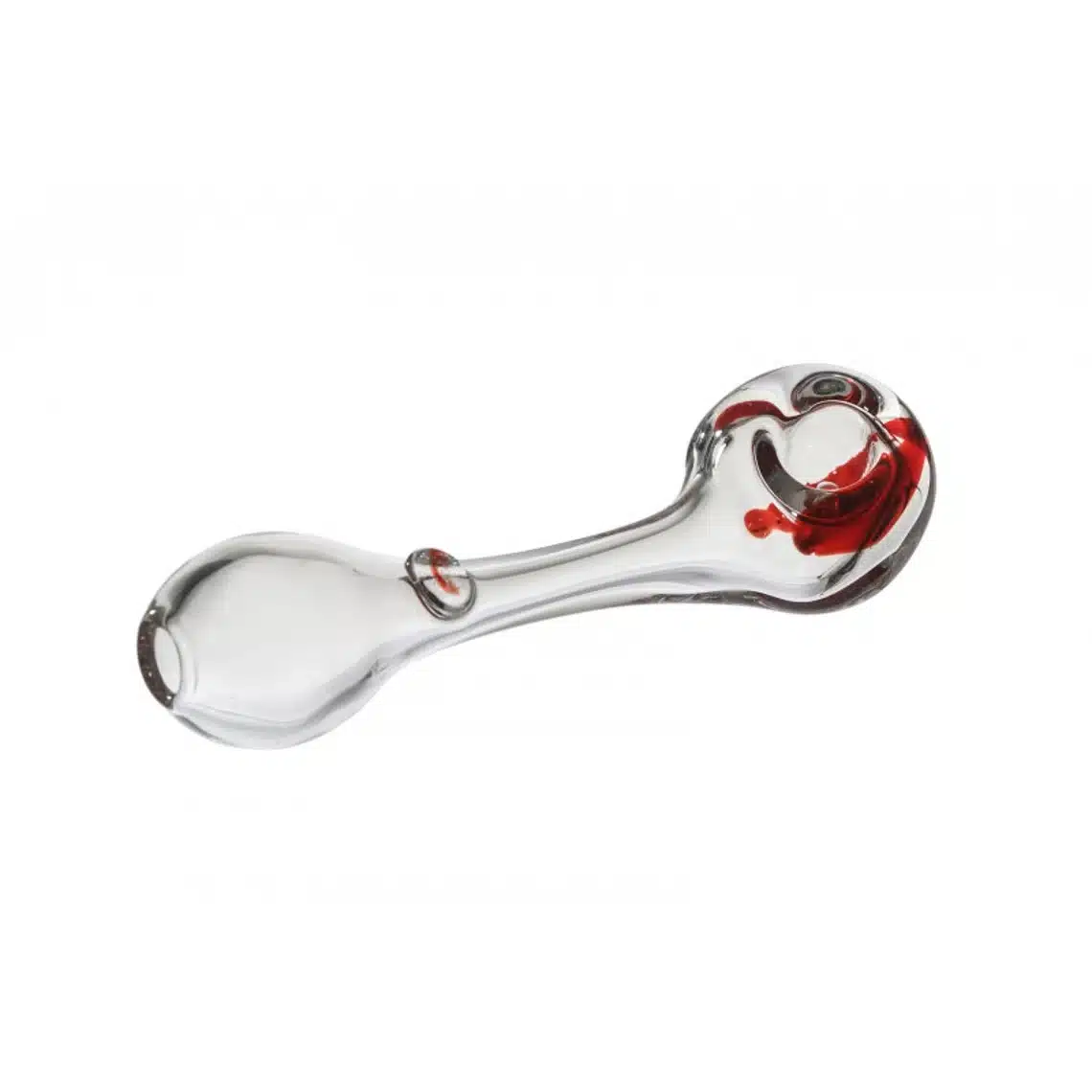 Red Glass Spoon Pipe