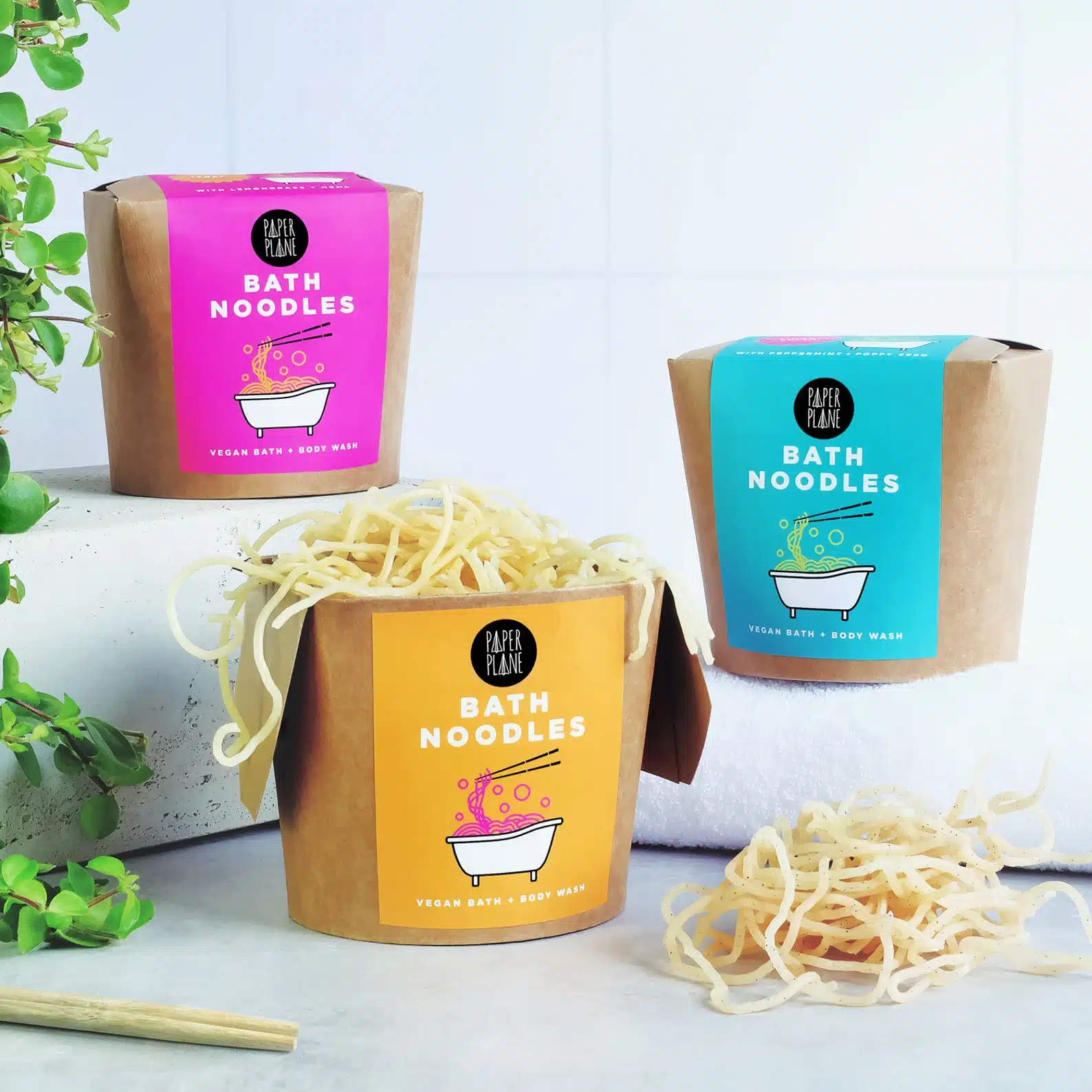 Bath Noodles 100% Natural and Vegan