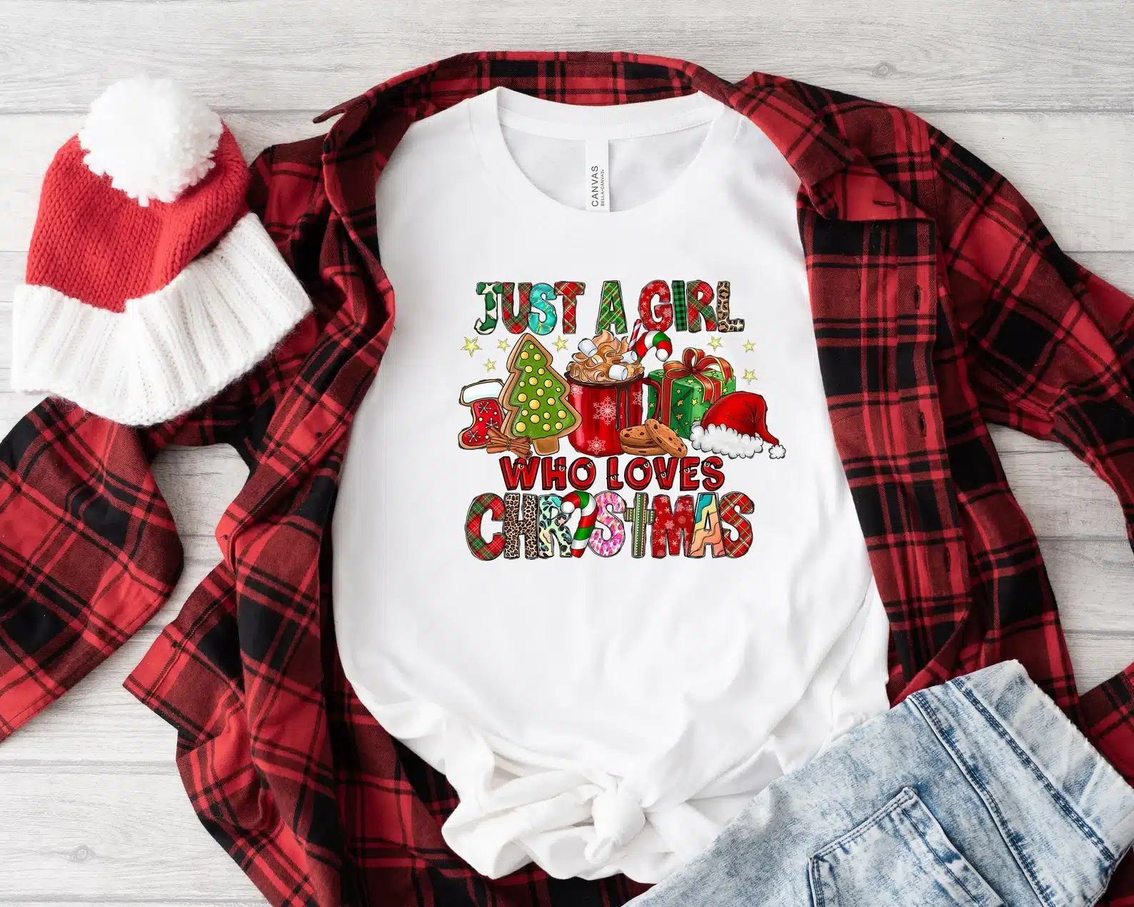 Just A Girl Who Loves Christmas Shirt