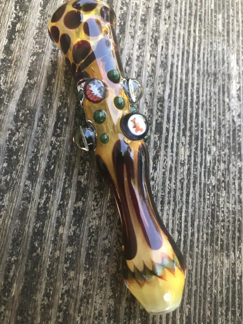 Dead Set Glass Pipes Fumed Chillum. Dead Chillum Piece With - Etsy