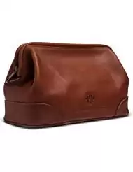 Executive Leather Toiletry Bag for Men