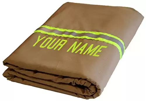 Personalized Firefighter Tan Station Blanket 60" x 80"