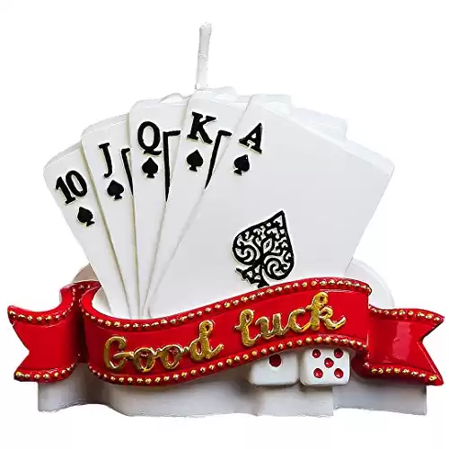 Poker  Good Luck Candle