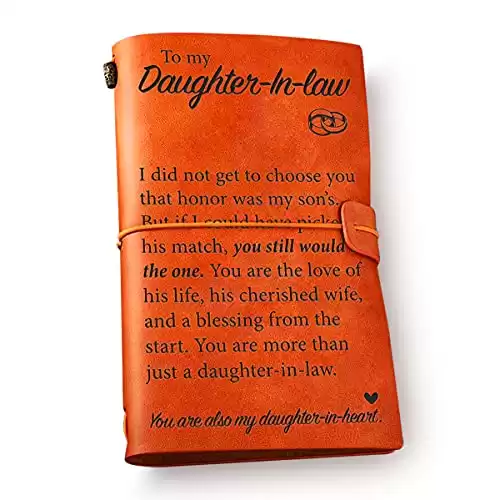 Daughter in Law Engraved Leather Journal