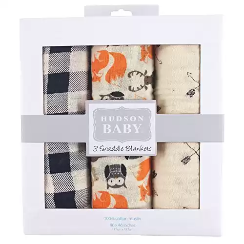 Baby Cotton Muslin Swaddle Blankets