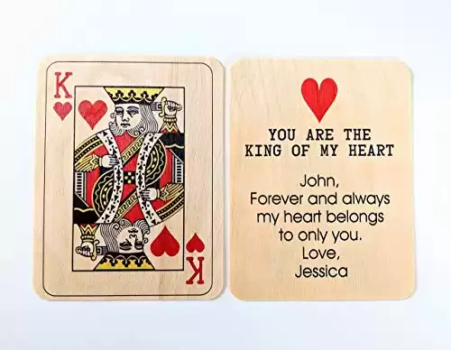 King of My Heart Personalized Card