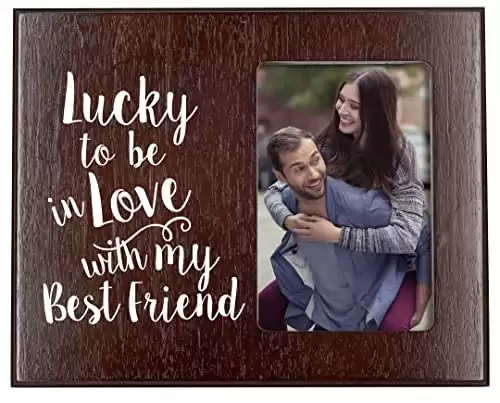Lucky to Be in Love Romantic Gift Picture