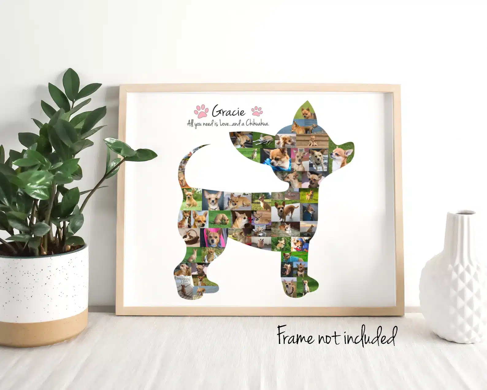Personalized Chihuahua Photo Collage